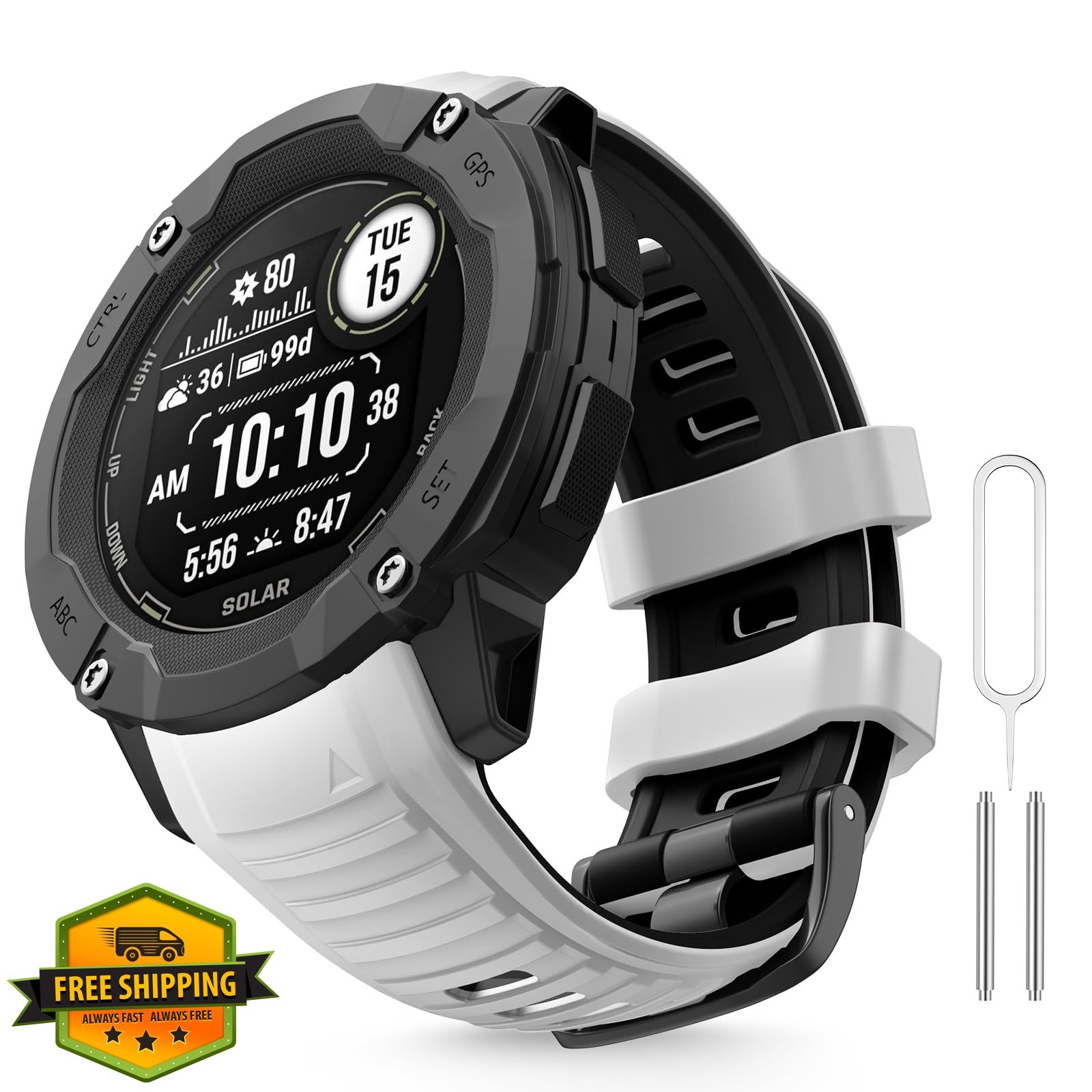 MYSNBKN Snow Peak Black 26MM Instinct 2X Band