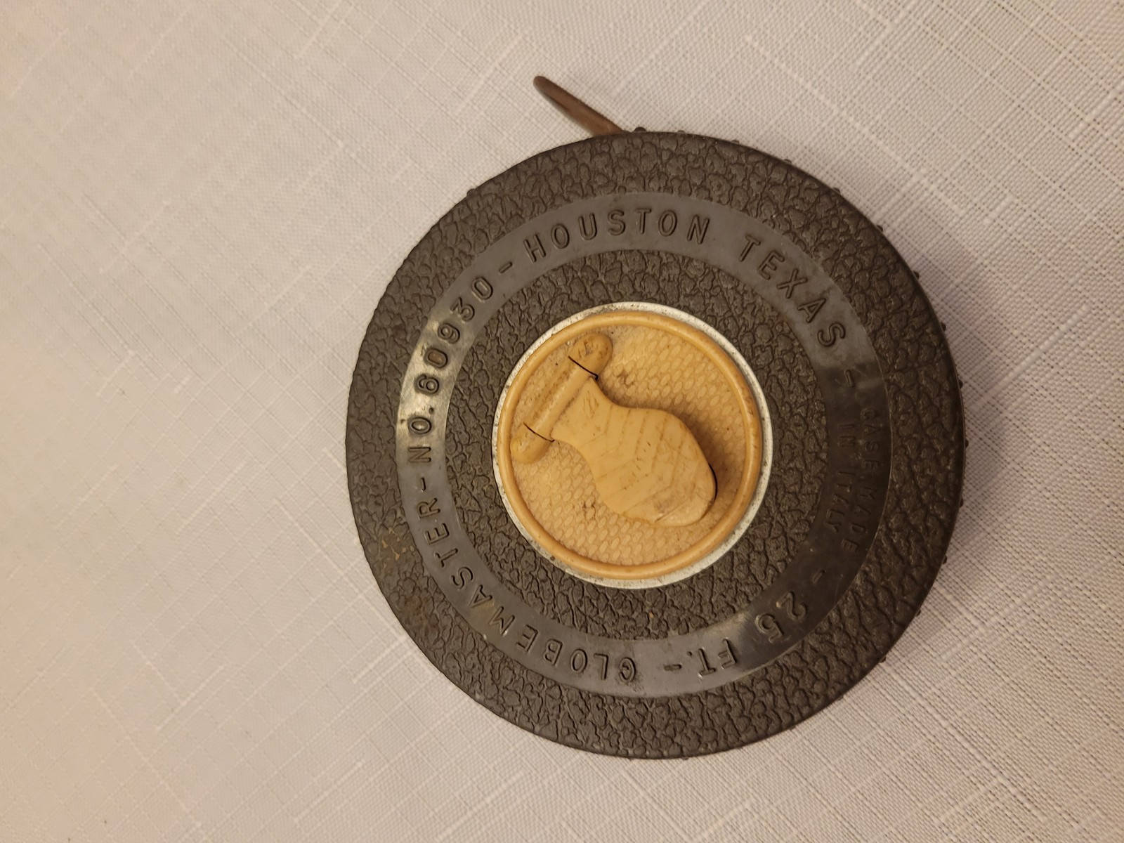 Vintage GLOBEMASTER 25 FT Surveyors Tape Measure No. 80930 Houston Texas
