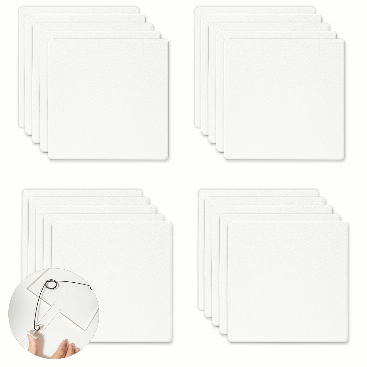 Morvat 12x12 Adjustable Spring Access Panel for Drywall & Ceiling, 20 Pack