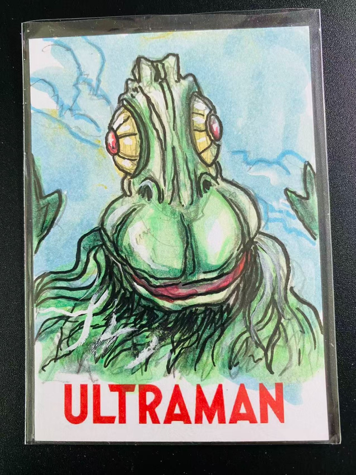 2025 RRParks Ultraman Series 4 Ragon 1/1 Sketch Card by Dan Gorman