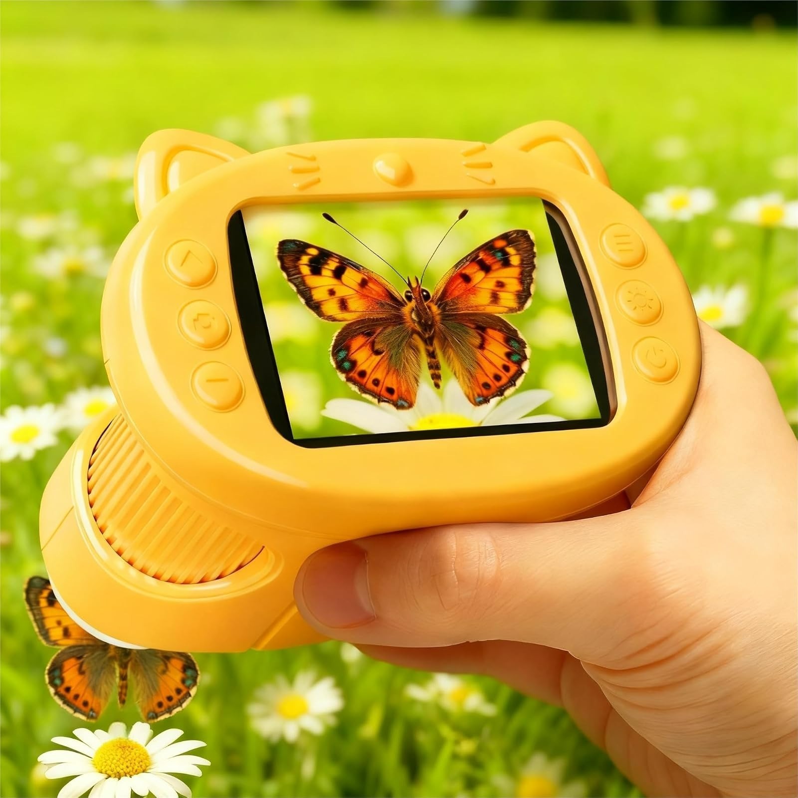 Handheld Digital Mini Microscope 1000X 4K for Kids Educational Science Kit