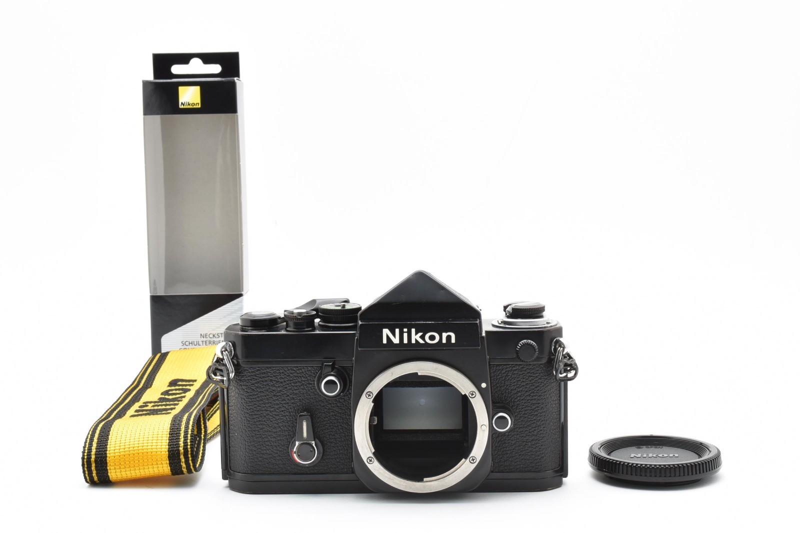 *Exc+5* Nikon F2 Eye Level Black Body SLR Film Camera S/N 7777*** #4755