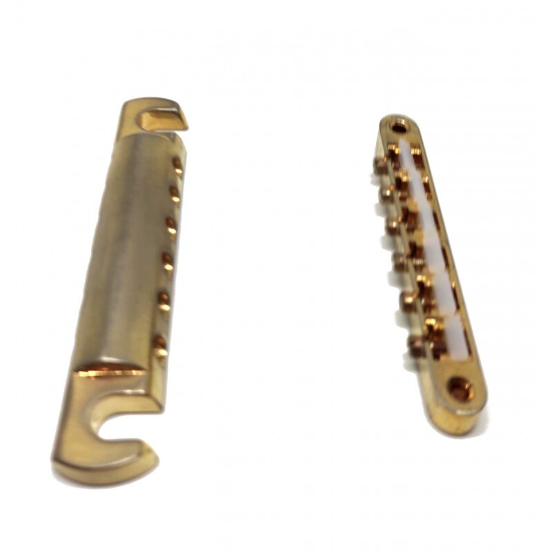 Faber Gold AGED Bridge + Tailpiece set, ABR-1,Nylon saddles