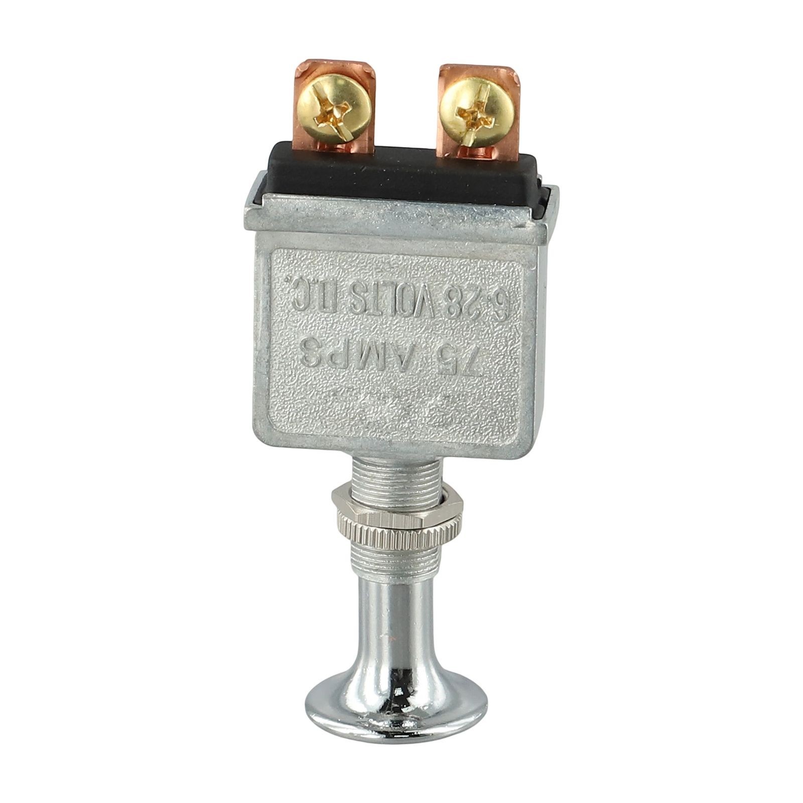 75 Amp Push for pull Switch Chrome Knob On Off For Vehicle Lighting