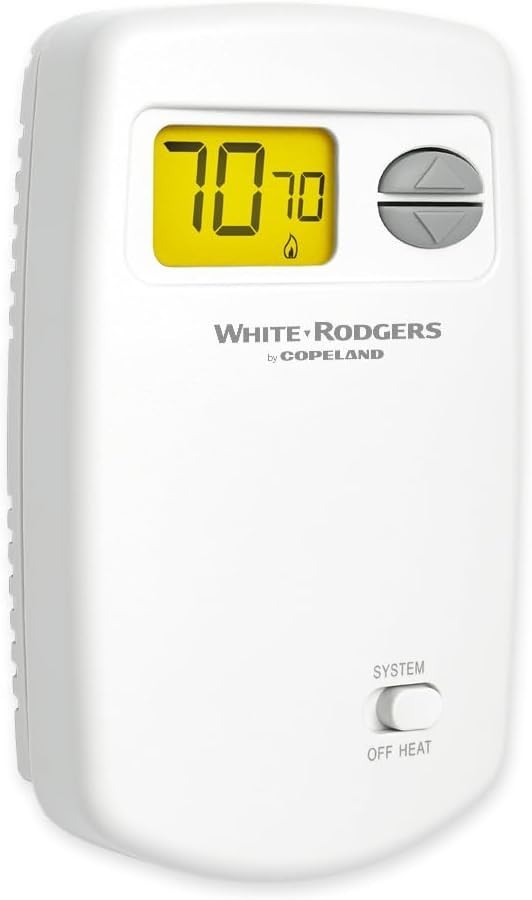 Emerson 1E78-140 Digital Non-Programmable Thermostat for Single-Stage Systems