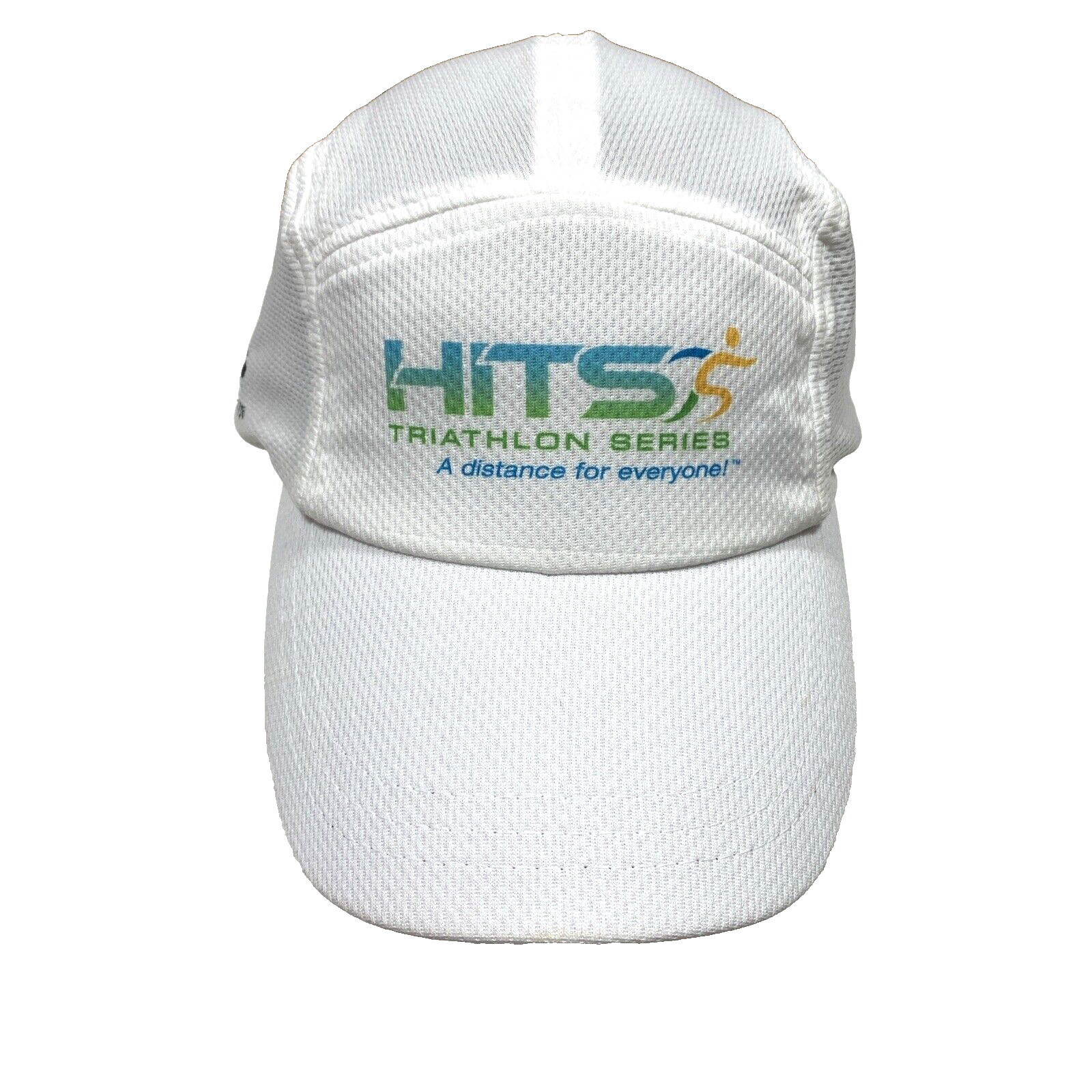 Hits Triathlon Series Men's OSFA Panel Hat Cap Strap Back White