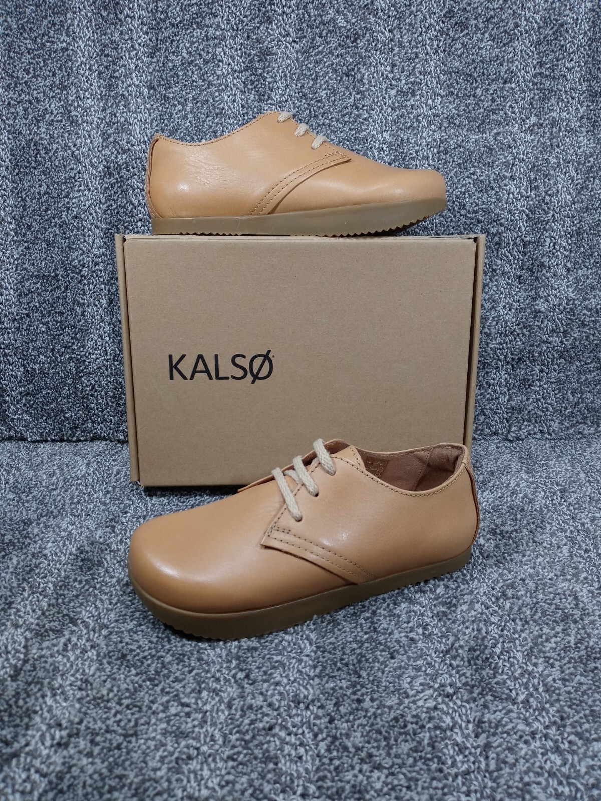 🌏 New! Kalso Earth Shoe Faroe Lokah Womens US 7 EU 37.5 Natural Tan Leather VTG