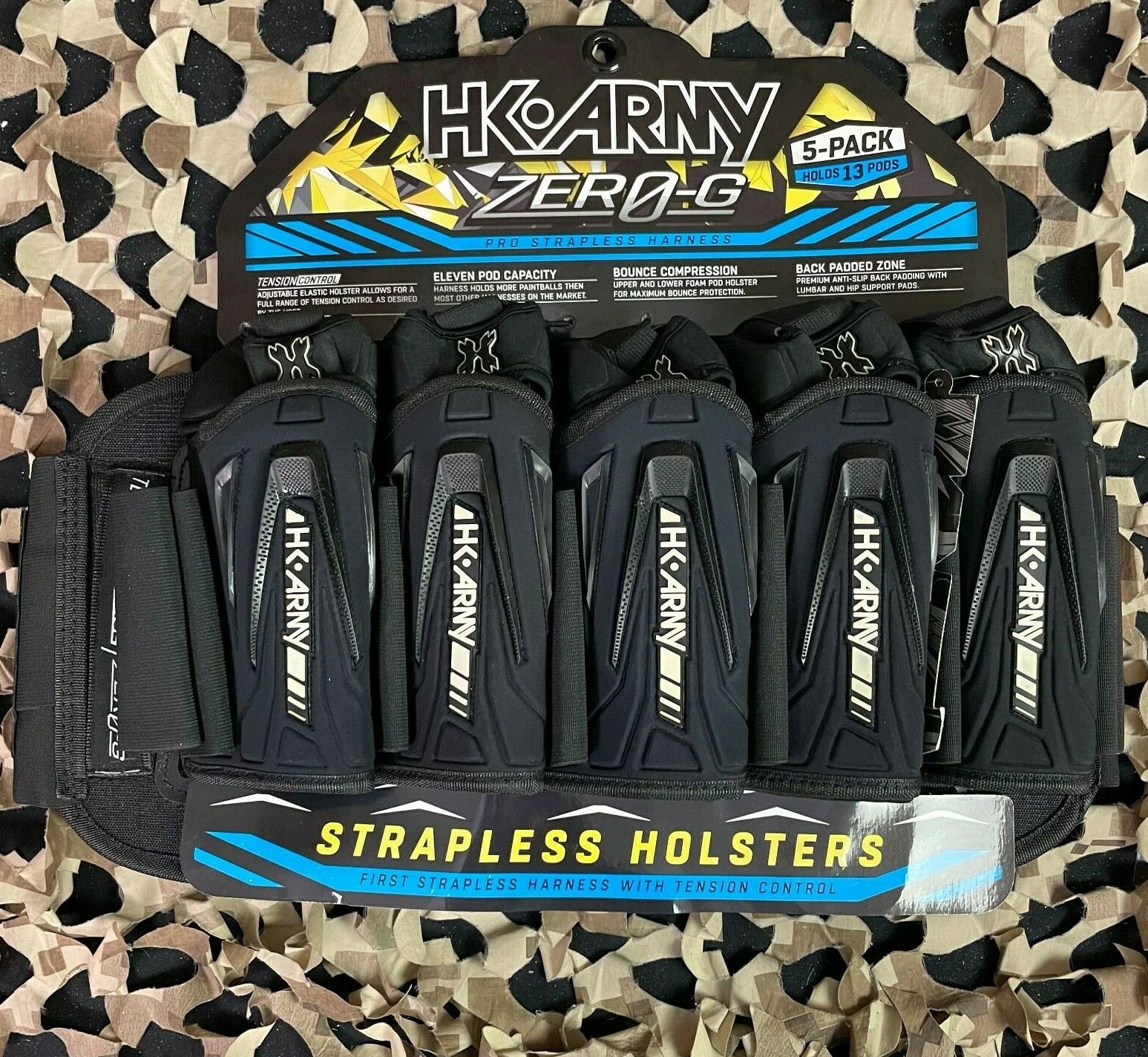 NEW HK Army Zero-G 5+4+4 Paintball Harness - Blackout