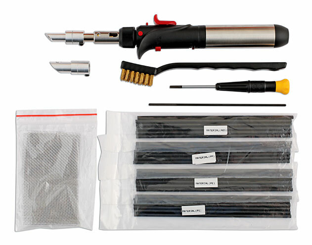 Power-Tec Plastic Welding Tool Kit Weld Repair Broken Plastic Parts With Case