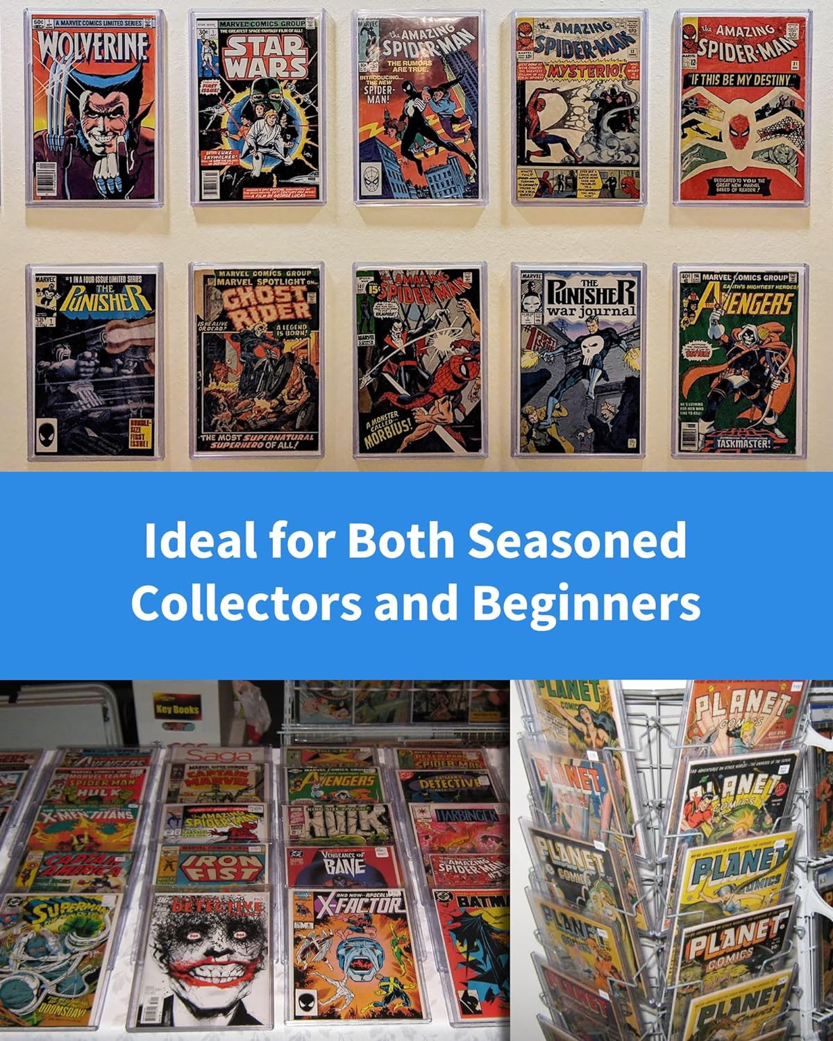 Comic Book Top Loaders for Current, Toploader Hard Sleeves Holder for Comic