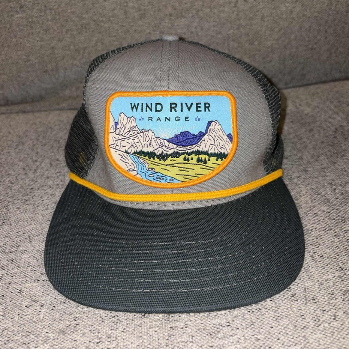 Sendero Provisions Co. Wind River Range Mesh Trucker Hat Gray Black Adjustable