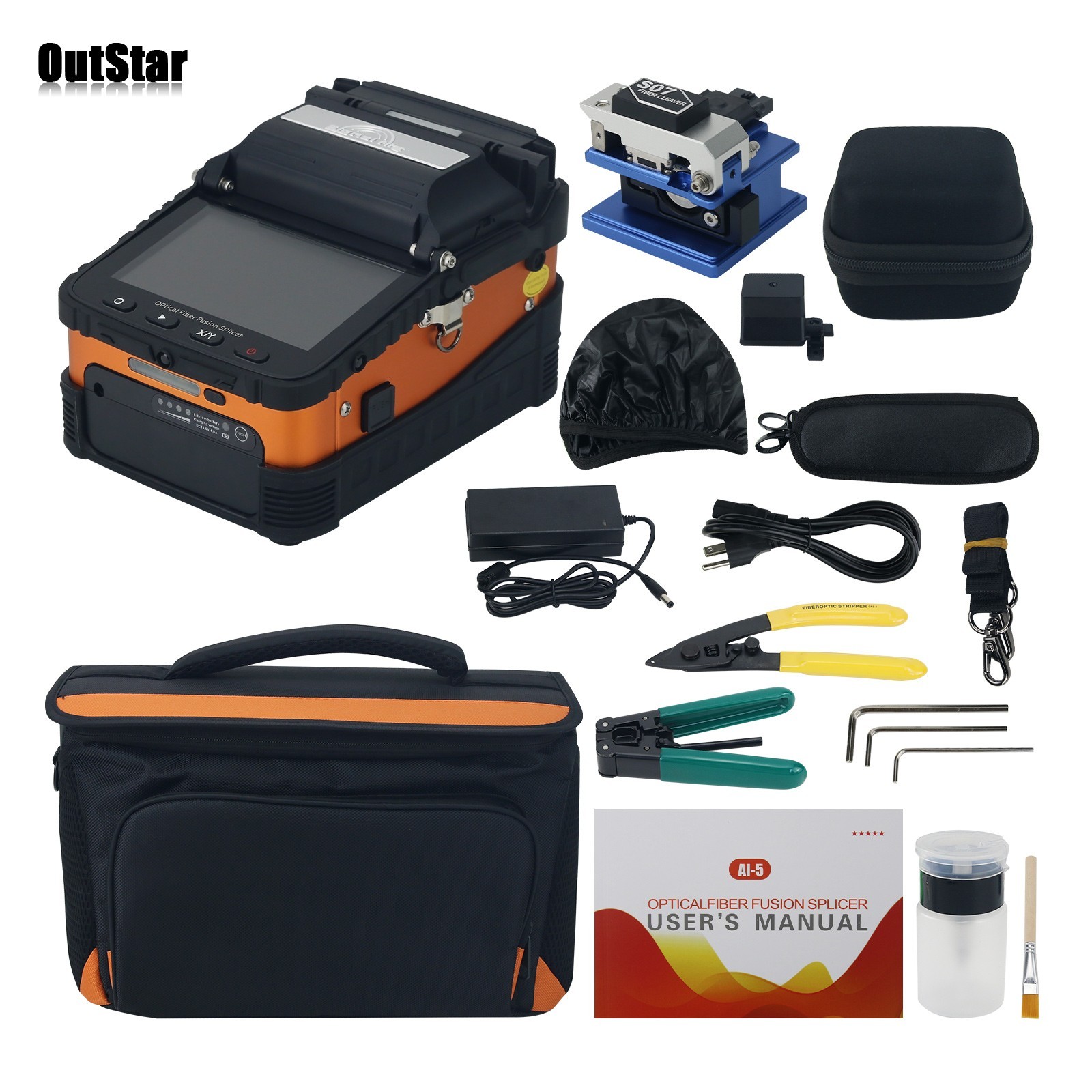 AI-5 Signalfire Optical Fiber Fusion Splicer 5" TFT Screen for Trunk Line/ FTTH