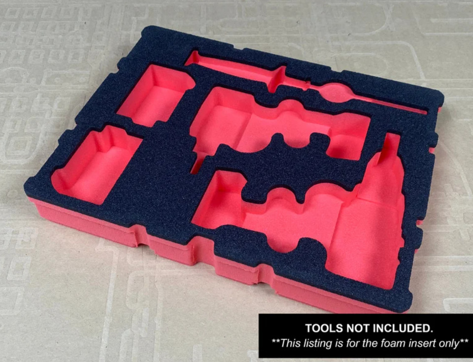 Foam Insert for M18 Hammer Drill Impact Kit Fits Packout 2 Drawer Box