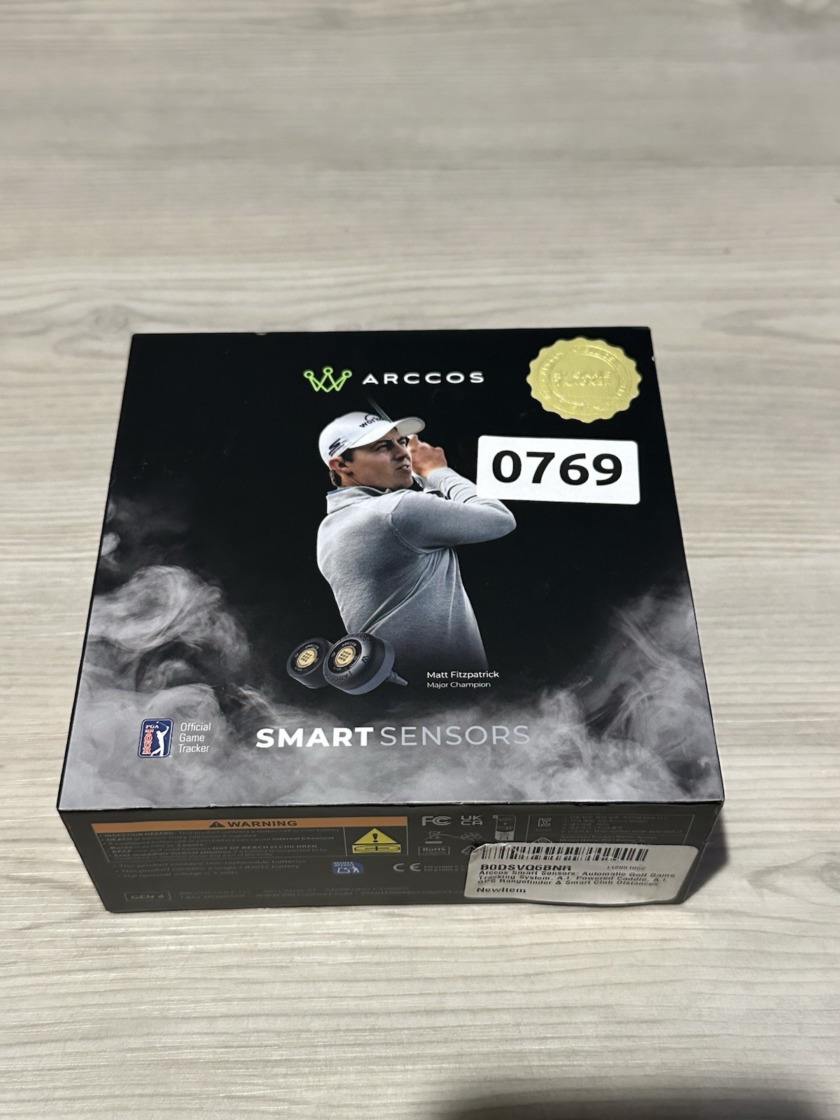 Arccos Smart Sensors Automatic Golf Game Tracking System AI Powered Sealed