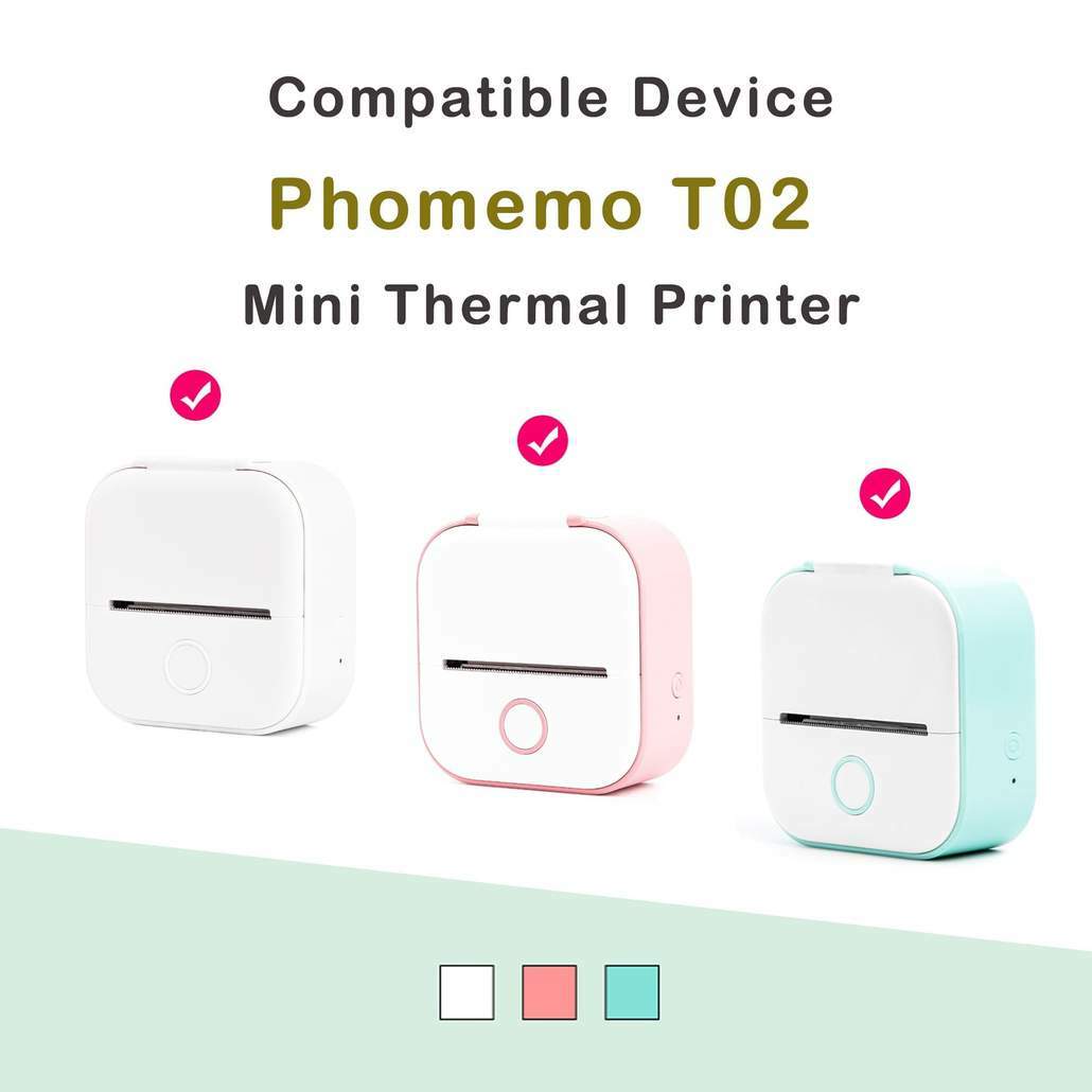 Transparent Printer Paper Adhesive Sticker Printer Rolls for Phomemo T02 M02 M03