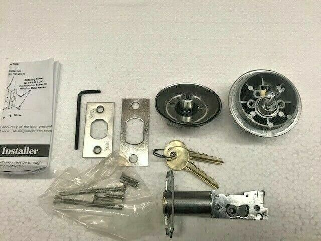 YALE 3512B 626 SINGLE CYLINDER DEADBOLT Para Key US26D 2 3/4"