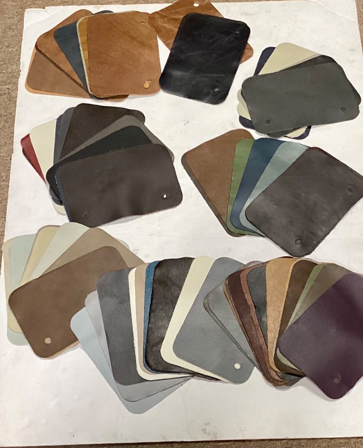 70 Leather Cowhide Remnants. Leather Pieces. Crafting Leather. SWCH15