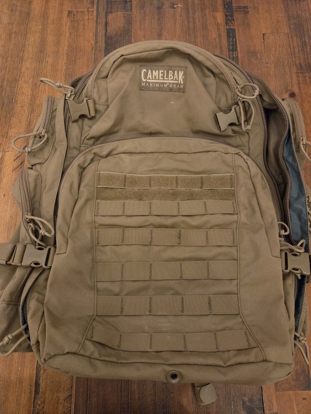 Camelbak Maximum Gear BFM Large Tactical Backpack Gray Hiking NO BLADDER EUC