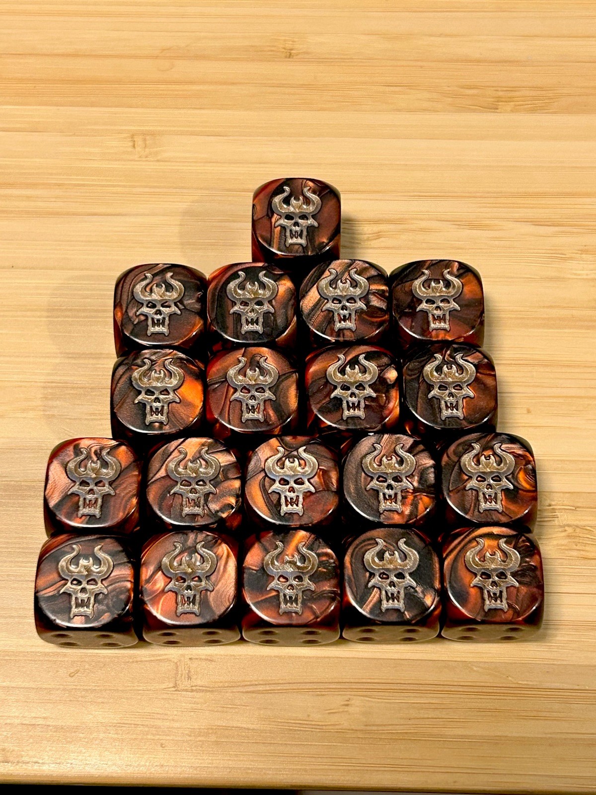 Warhammer 30k 40k Forgeworld Word Bearers Legion Dice set Horus Heresy x19