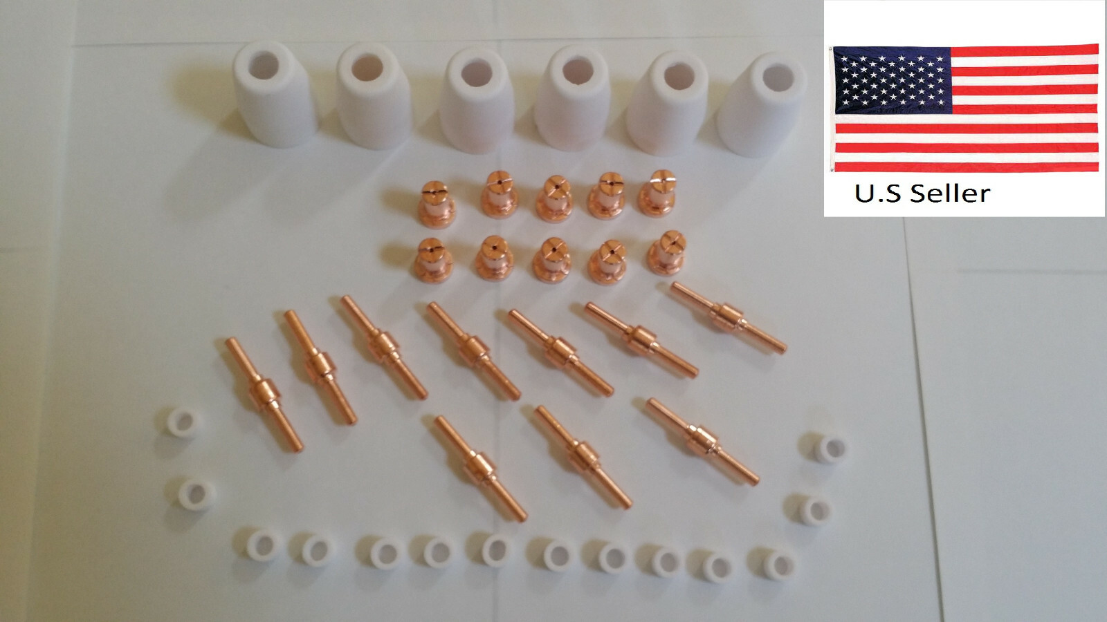 Lotos LT3500 35Amp Plasma Cutter Consumables 40pcs Copper Extended Lotos USA