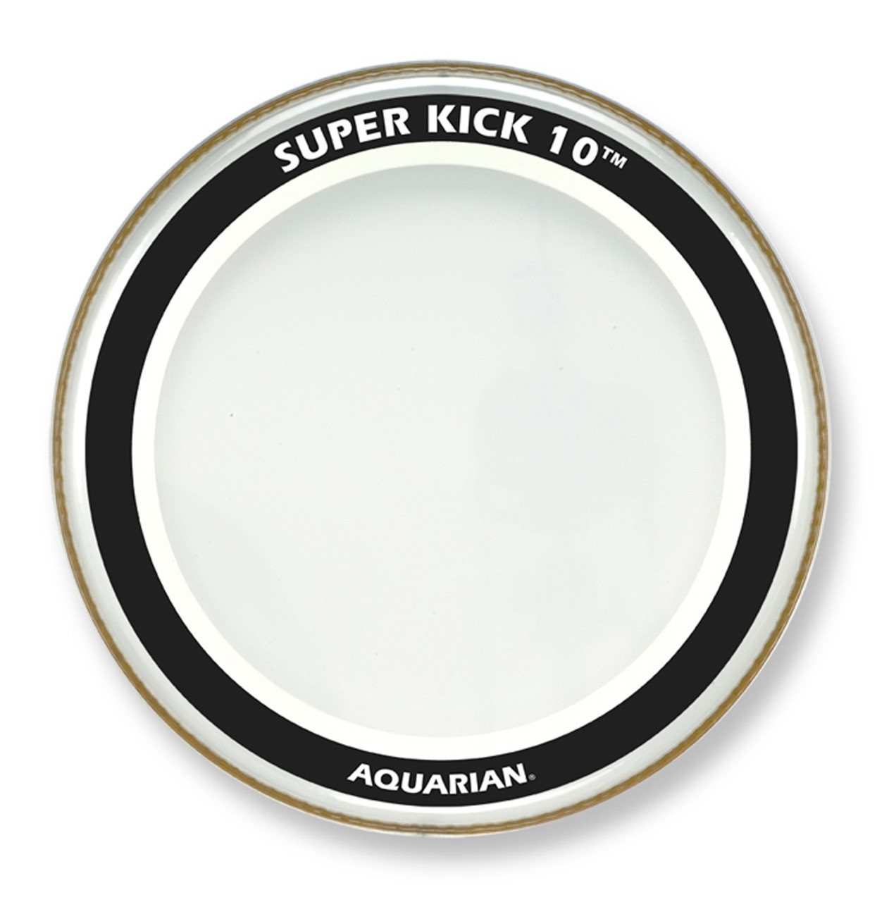 Aquarian SuperKick 10 Clear with Floating Muffle Ring - 24"