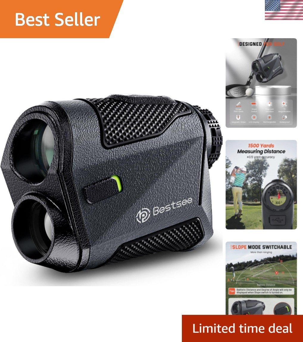 Golf Rangefinder with Slope -1500 Yards Laser Range Finder Golf for Hunter, H...