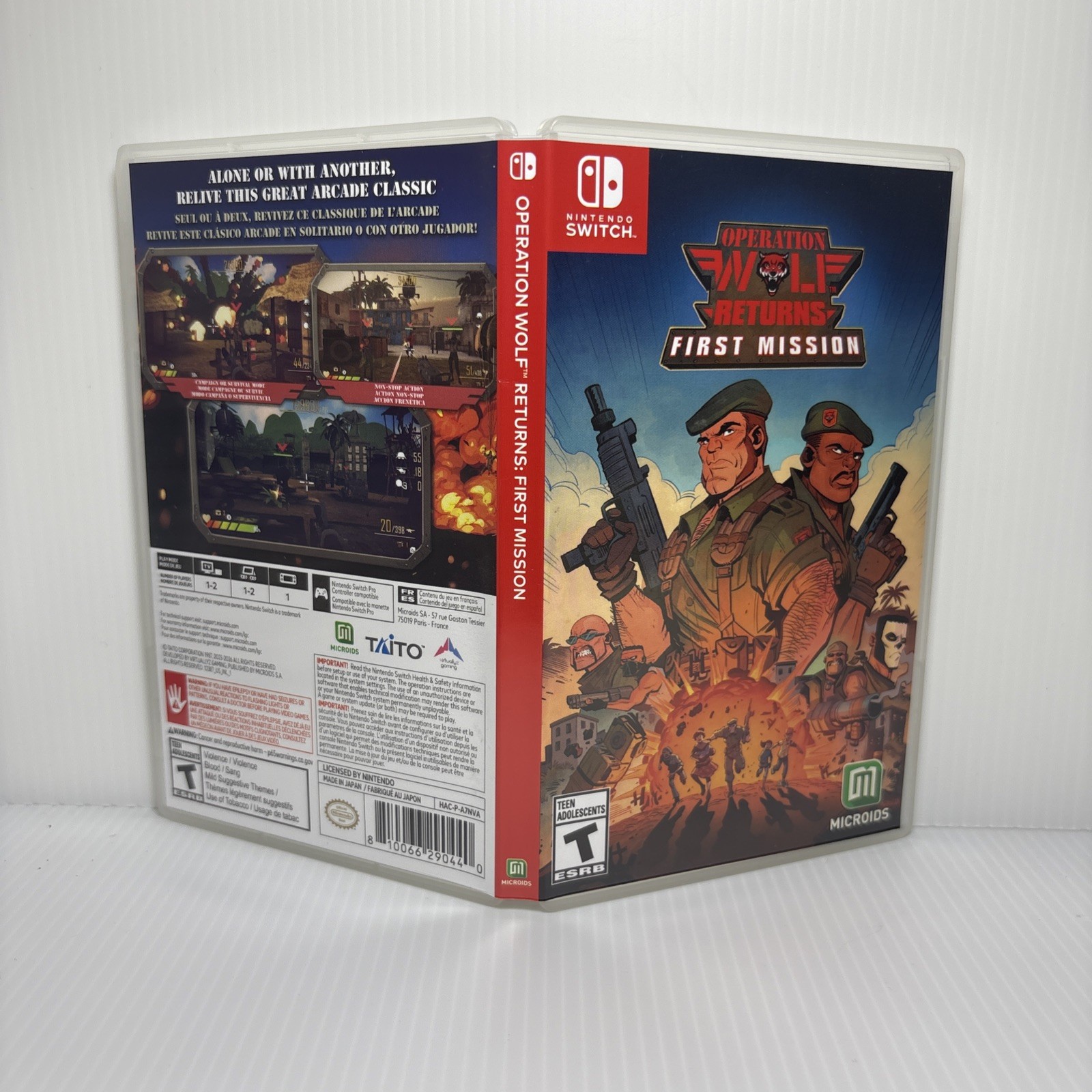 Operation Wolf Returns: First Mission (Nintendo Switch) MICROIDS CASE ONLY