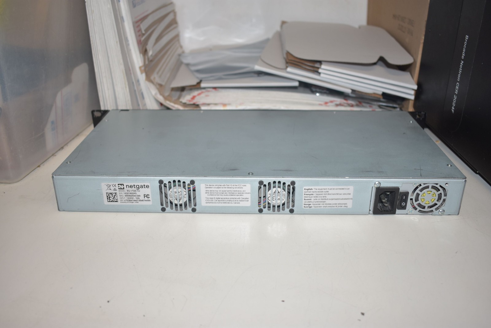 Netgate XG-7100-1U PFSENSE Network Security Gateway Appliance Firewall 22.05