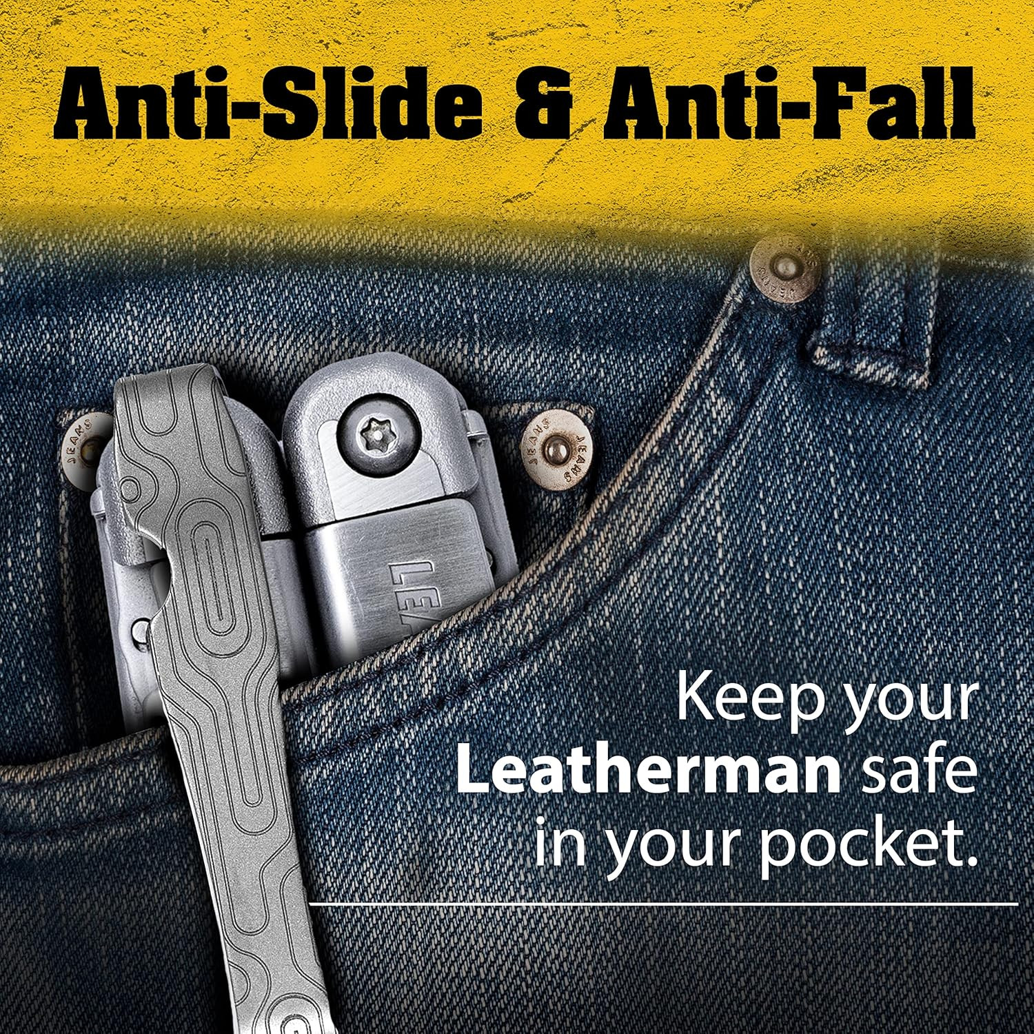 Pocket Clip Compatible with Leatherman Wave, Wave Plus+, Alpha, Surge & Charge