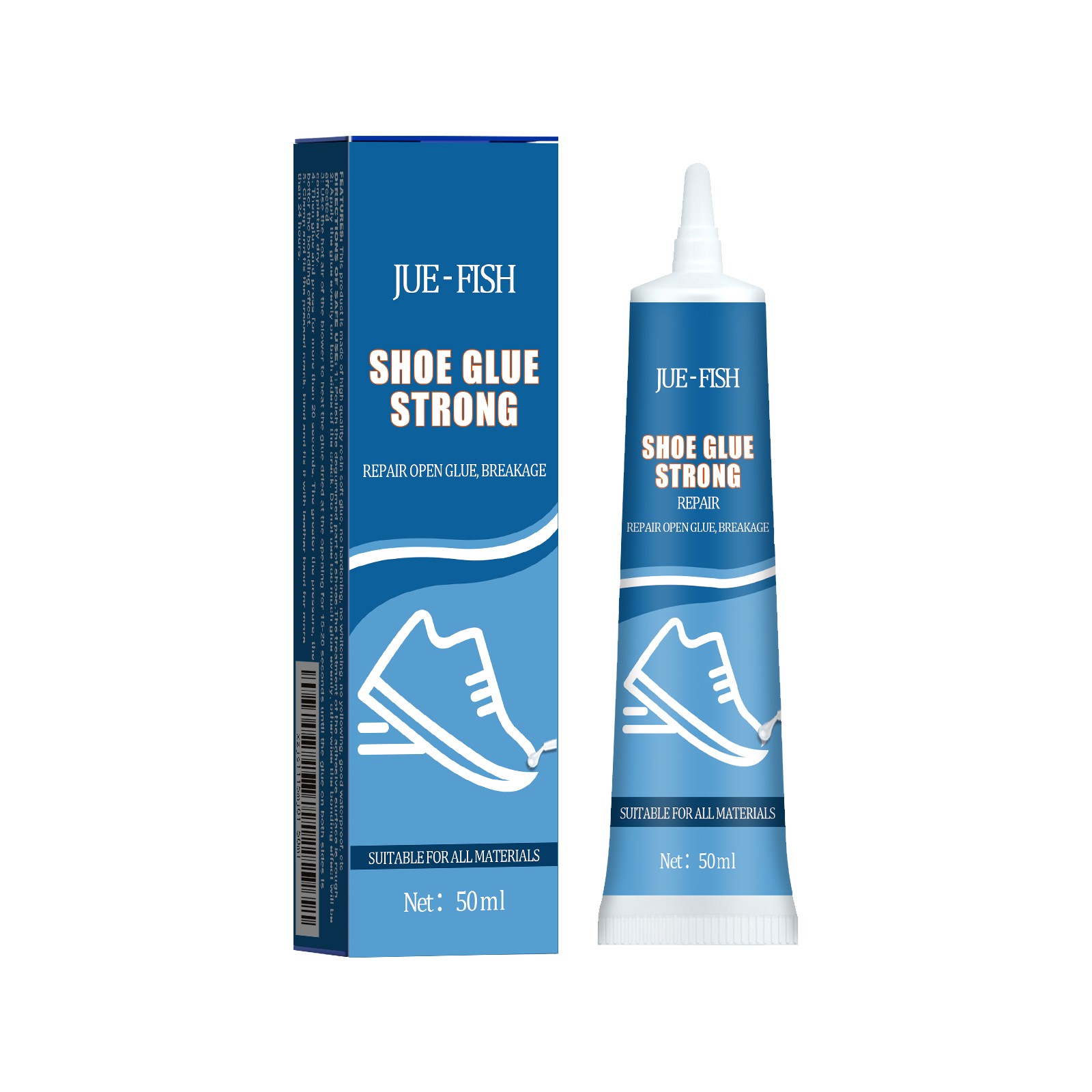 Waterproof Multi-Surface Adhesive for Sole Repair on Dress Shoes and Sneakers