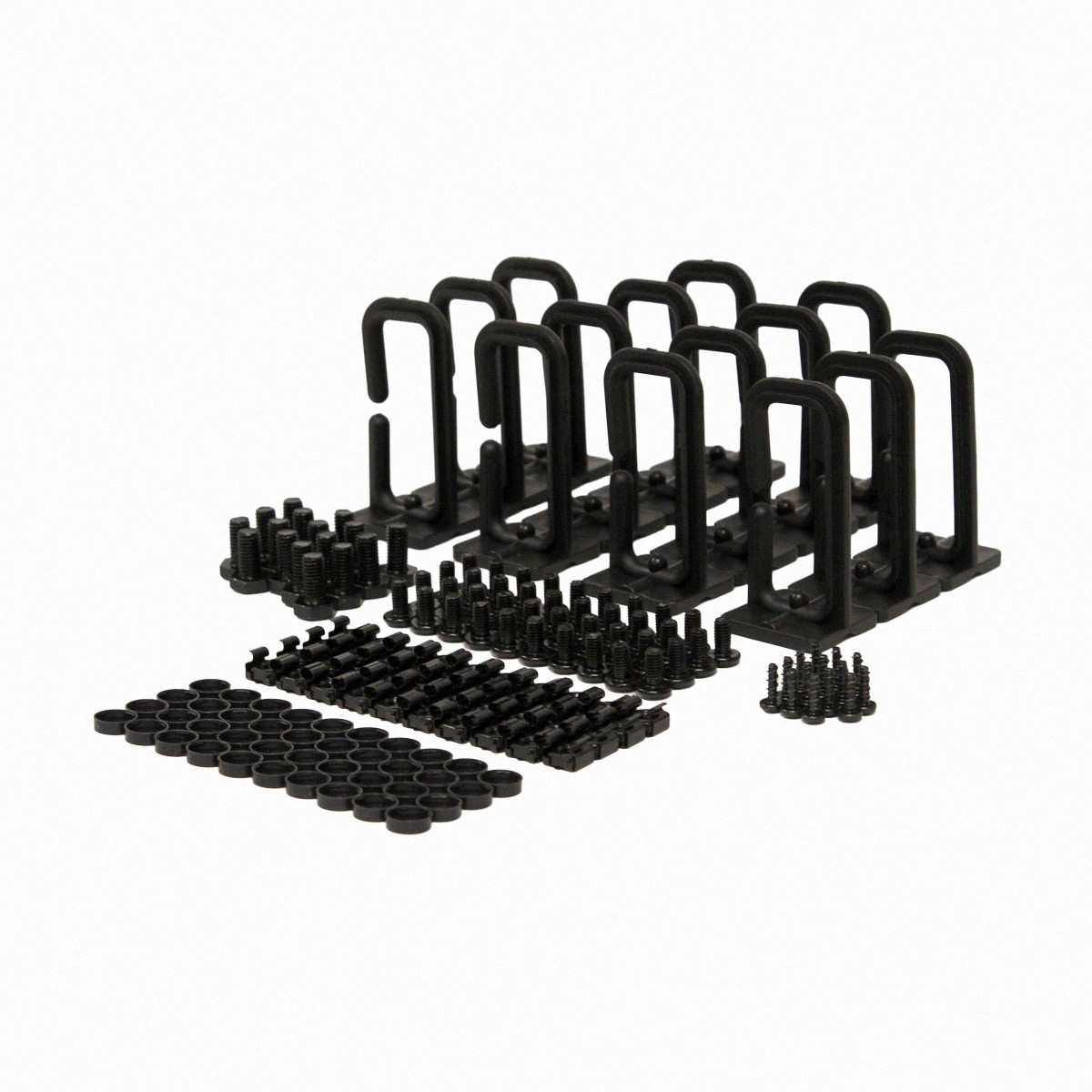 7ft Open Frame 19" 45U 2-Post Black IT Network Server Relay Rack 900lbs Capacity