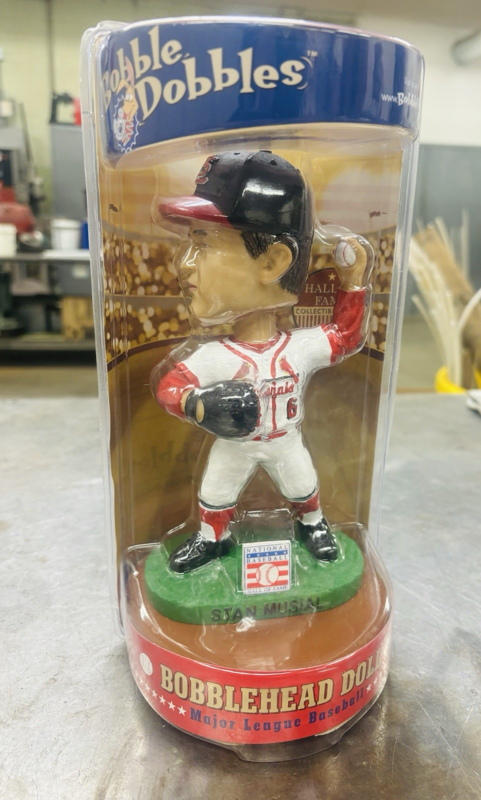 NEW SEALED Stan Musial Baseball Bobble head Doll-Hall Of Fame Collection Dibbles