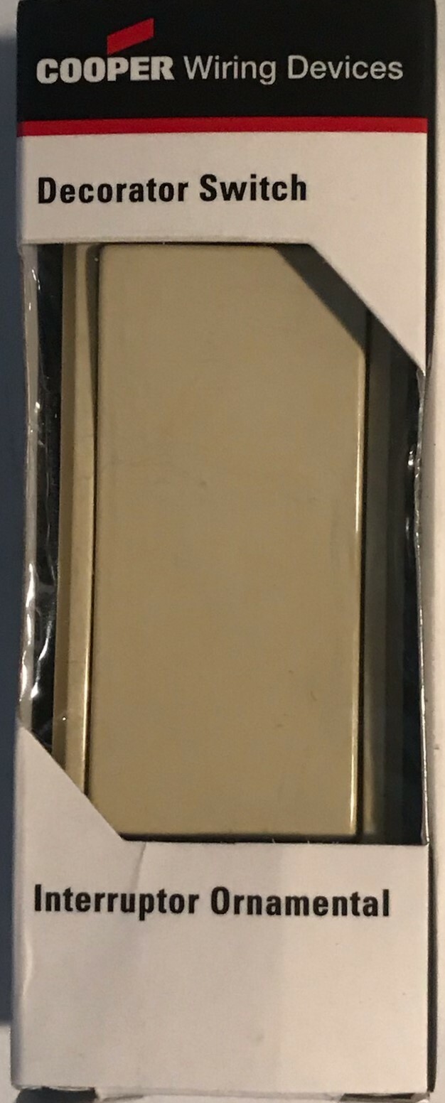 Cooper ~ Beige ~ Decorator Wall Light Switch ~ 7501B-BOX ~ 15A ~ Brand New