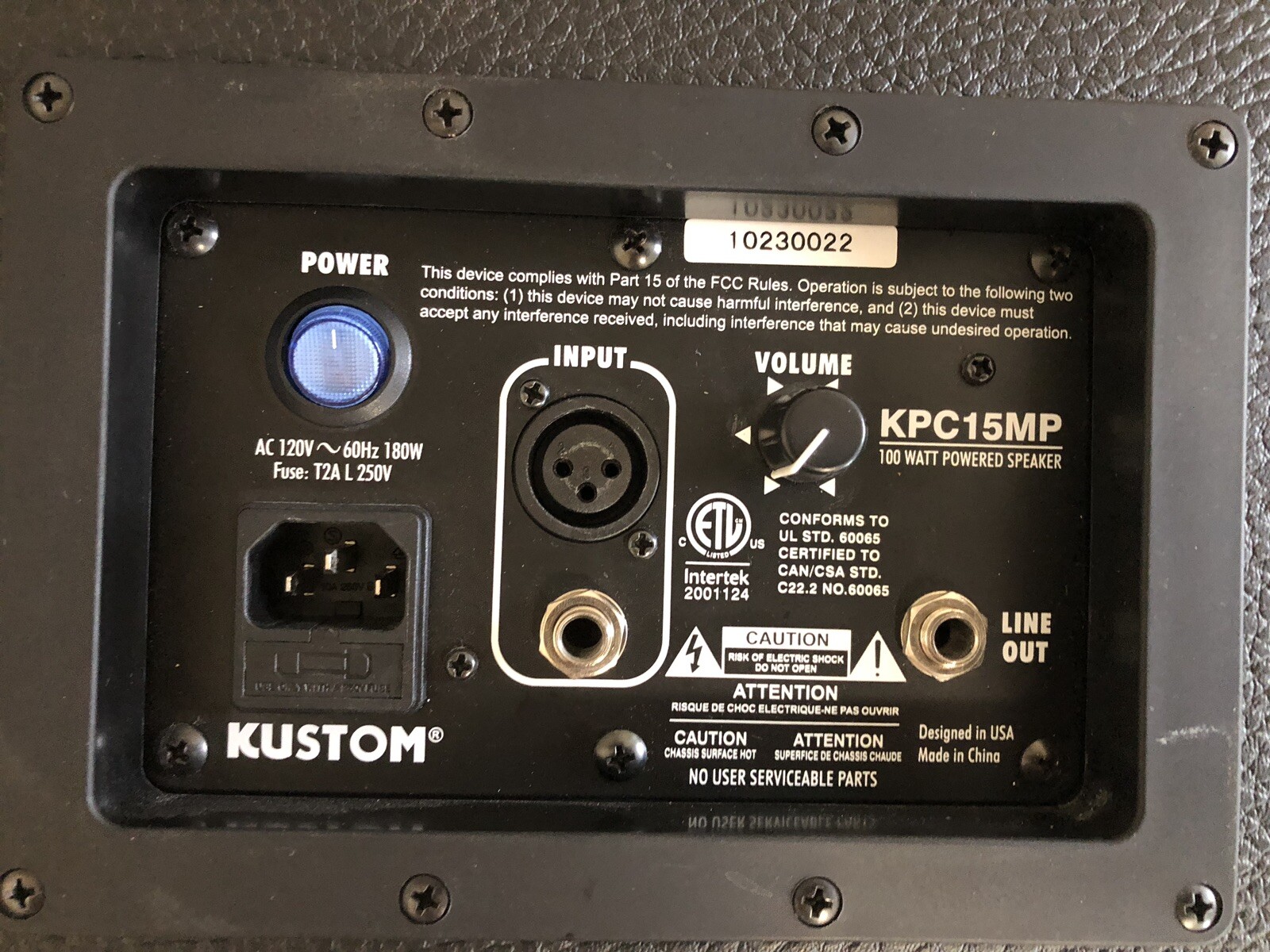 KUSTOM KPC15MP POWERED SPEAKERS 15 Inch