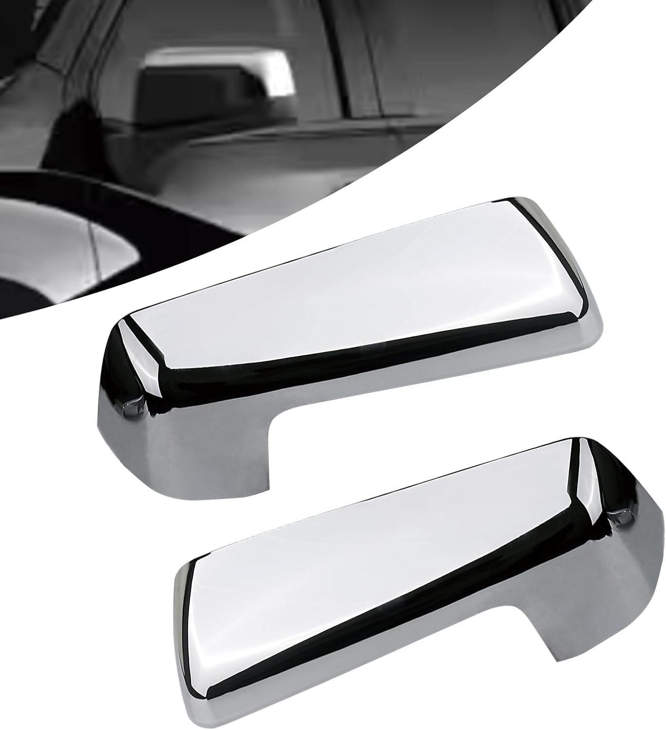 Outside Mirror COutside Mirror Covers Compatible with Chevy Silverado 1500 2500