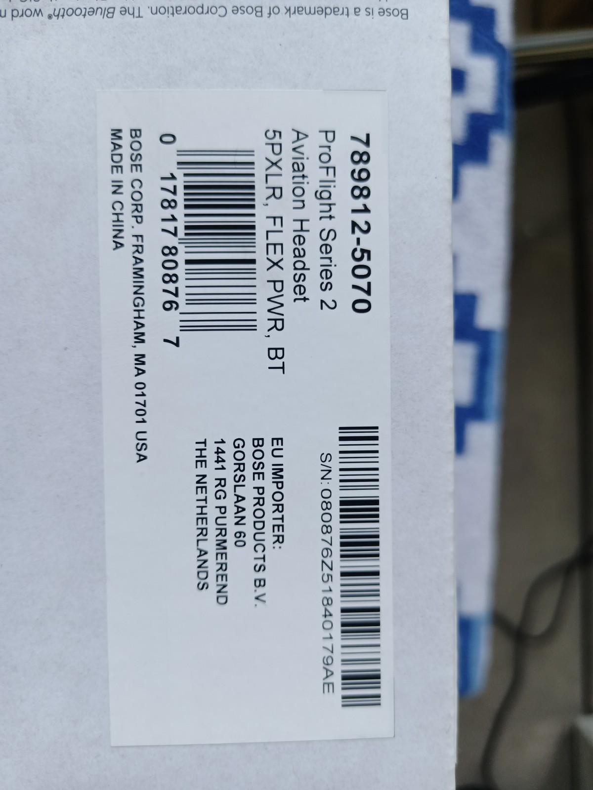 Bose Preflight Series 2 Aviation Headset | With Original Box|instructions