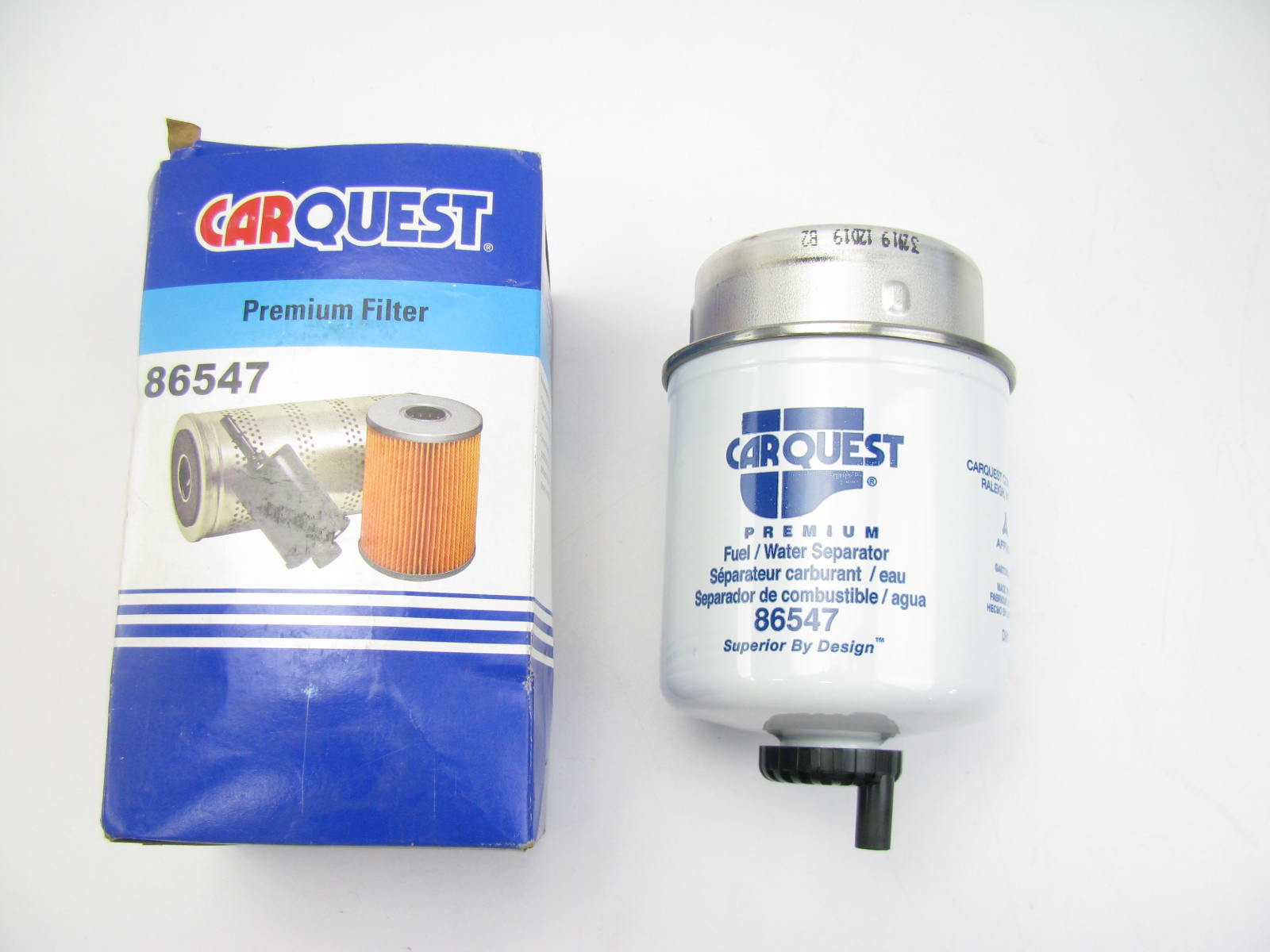 Carquest 86547 Water Fuel Seperator Filter Replaces: 33547, F56001, 3747, L3891F