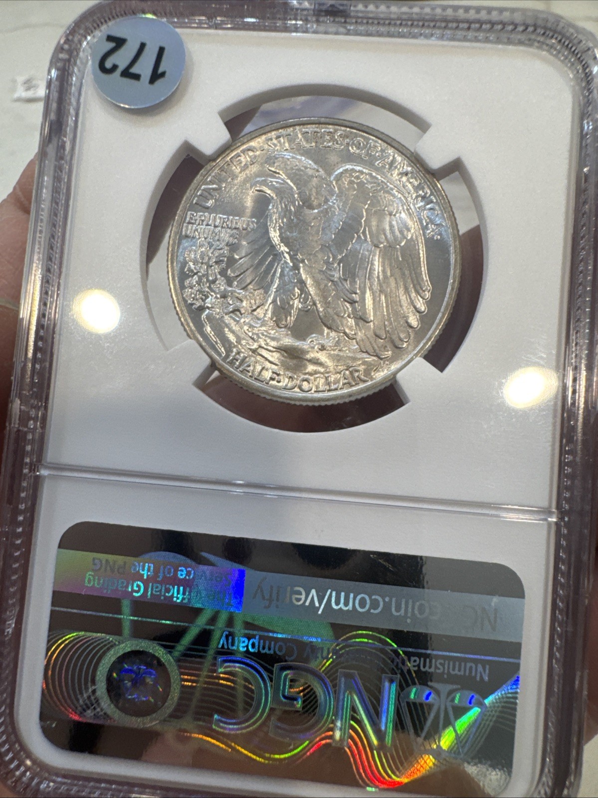 1945 50c Silver Walking Liberty Half Dollar NGC Ms66