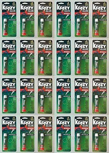Krazy Glue KG585 Instant Purpose Tube 0.07-Ounce Clear-Pack of 24