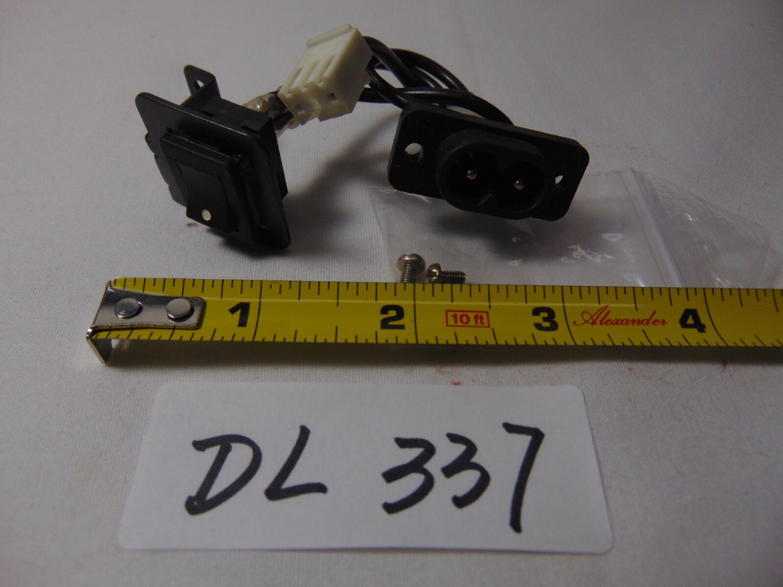 Elna Lock Pro 4 DC Overlock Serger Replacement Part Power Switch & Plug