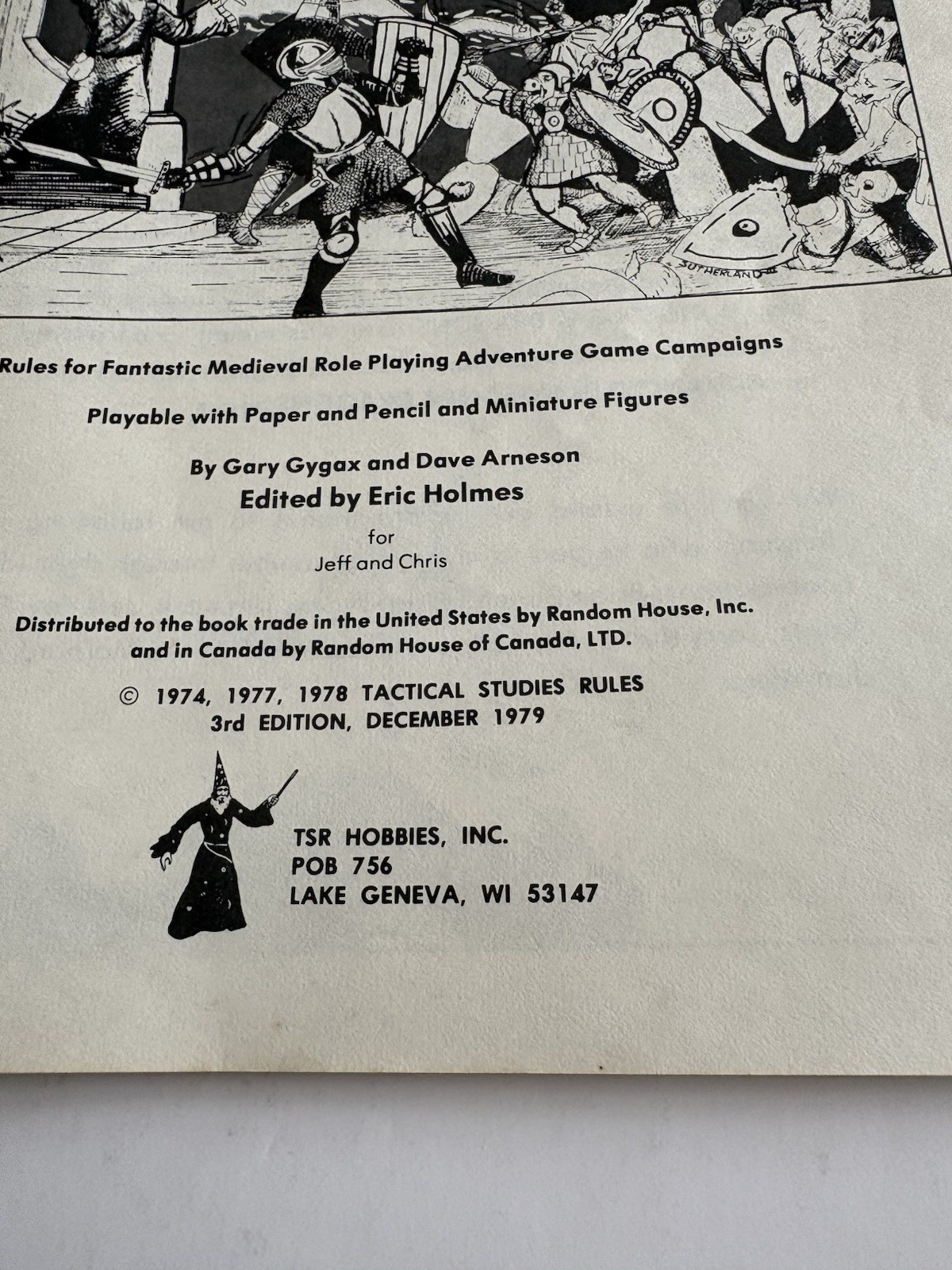 Dungeons and Dragons Holmes Basic Set TSR 1979