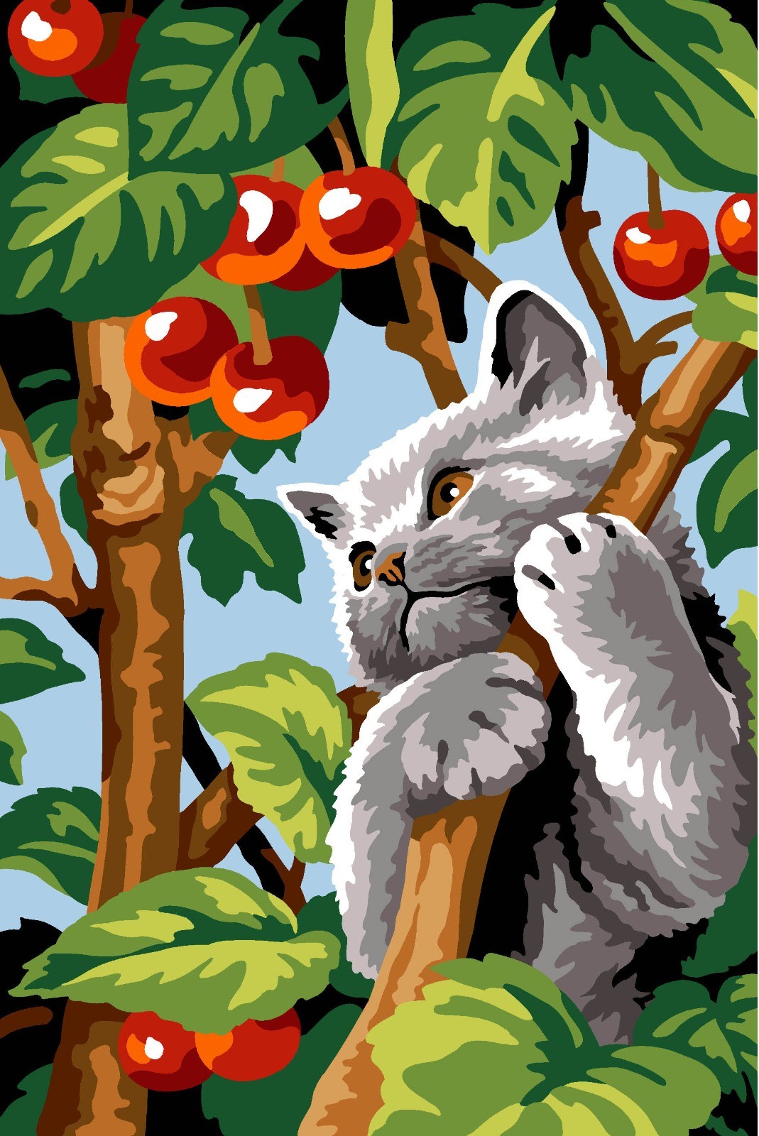 Seg De Paris Needlepoint canvas for halfstitch without yarn Branch Games Unit...