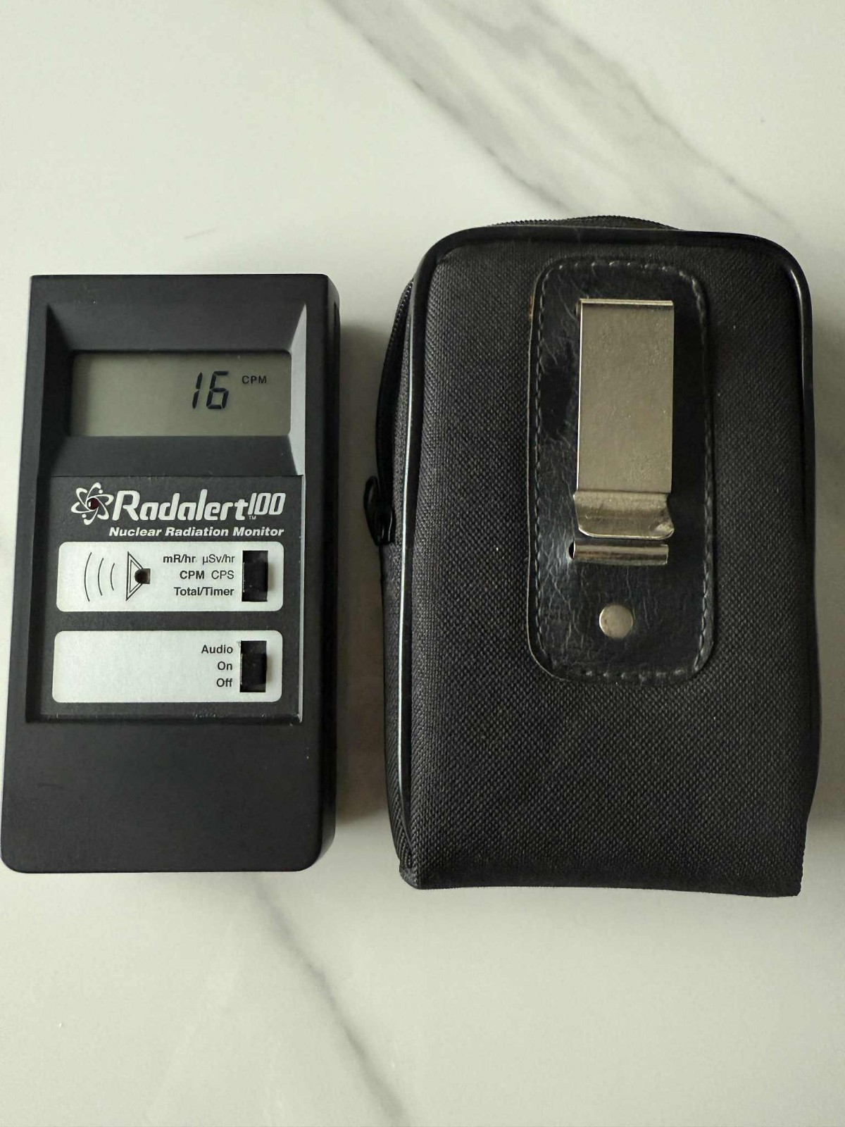 RADALERT 100 NUCLEAR RADIATION MONITOR W CASE ALPHA BETA GAMA X DETECTOR TESTER