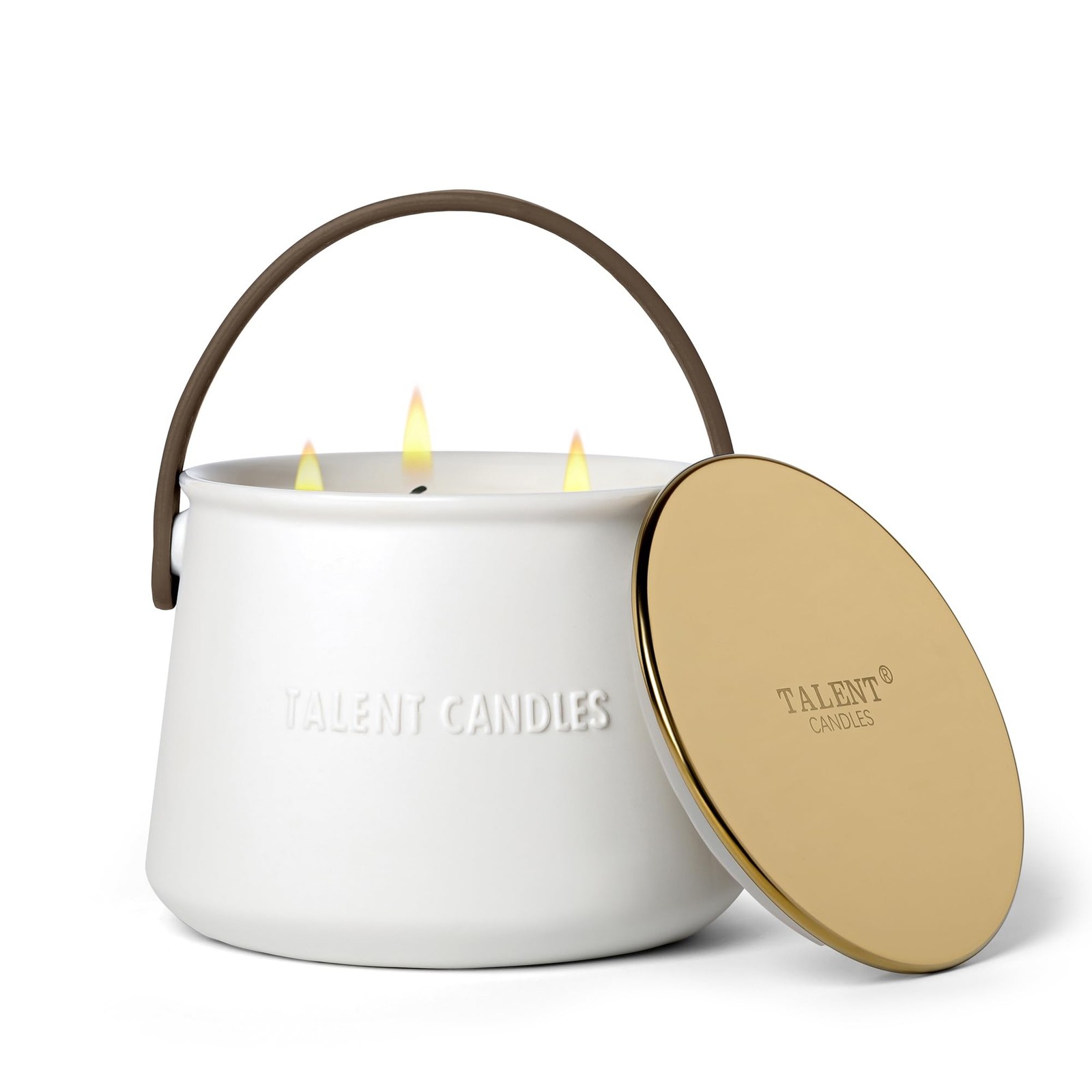 Candles for Home Scented - Scandinavian Style 3 Wick Candle - 30 Hours Long-L...