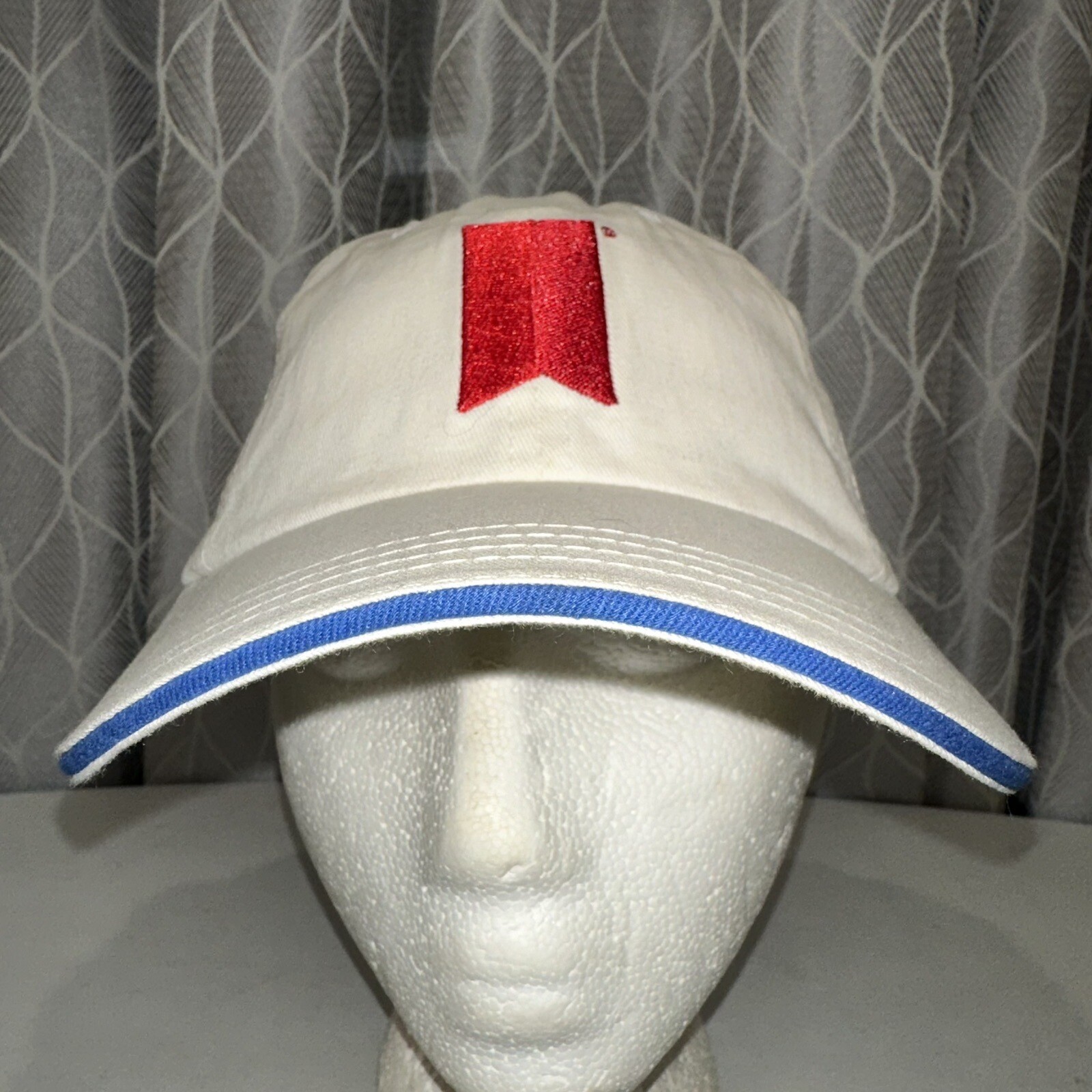 Michelob Ultra White Hat with Red Logo Snapback Cotton