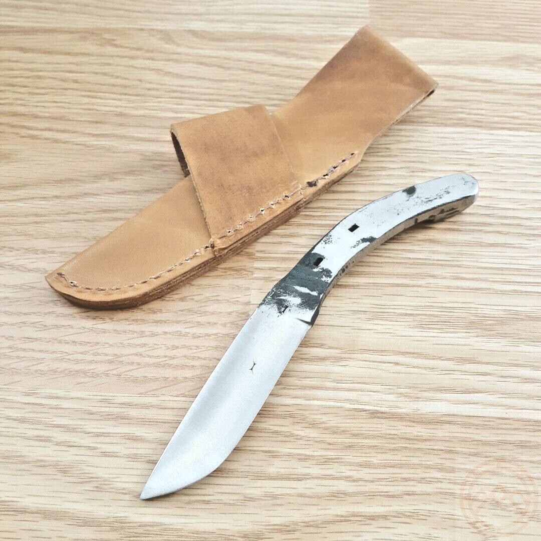 Iron Mountain Metal Craft Horseshoe Knife Fixed 3.25" One-Piece Hand Forged