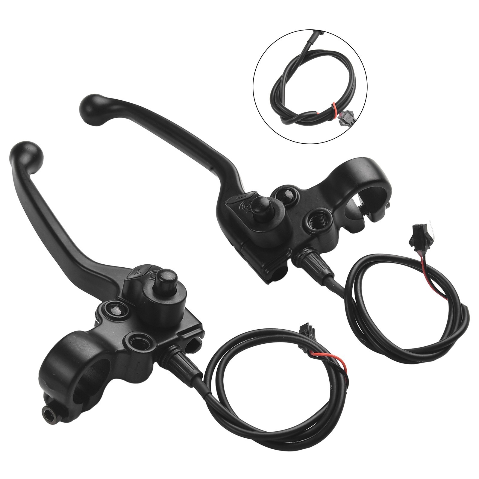 E-bike Mechanical Brake Levers Electric Bicycle Part With Parking Button New