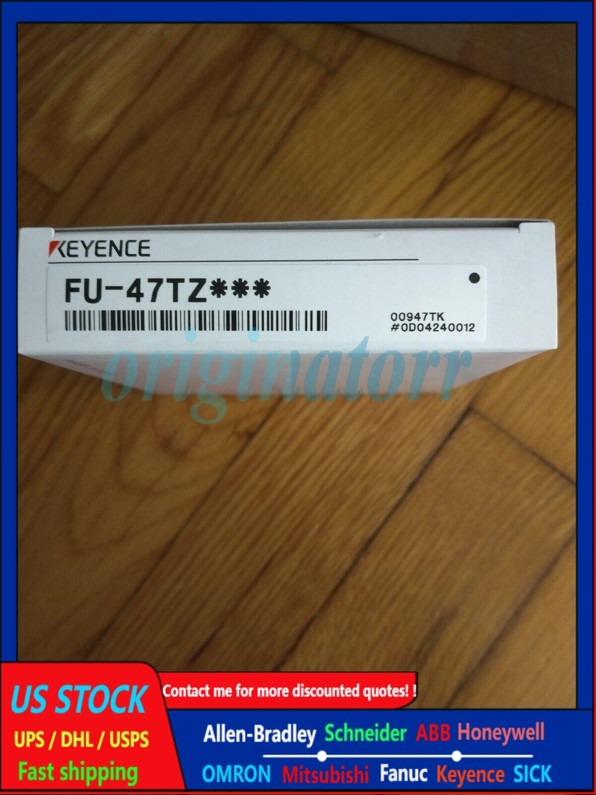 New In Box Keyence FU-47TZ Fiber Optic Sensor Switch FU47TZ Cable