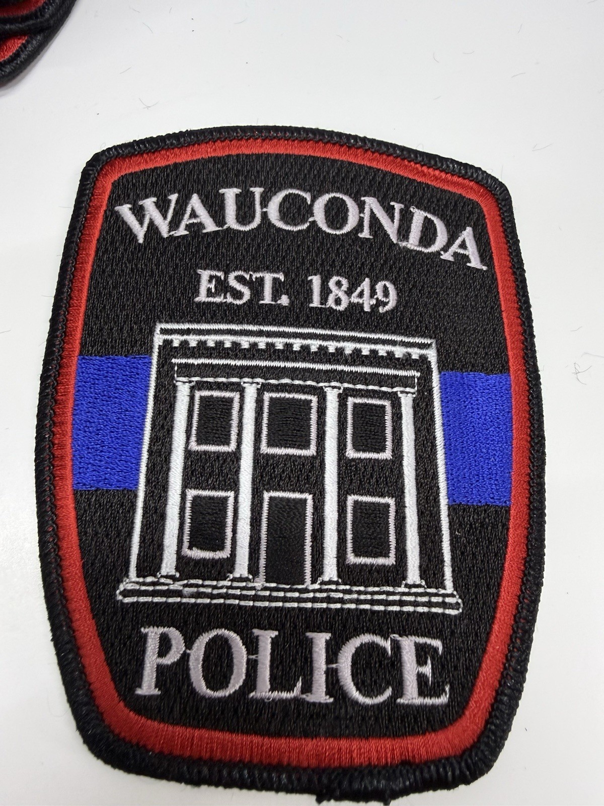 Wauconda Police Patch Lot of 10 Blue Line Embroidered Shoulder Badge IL