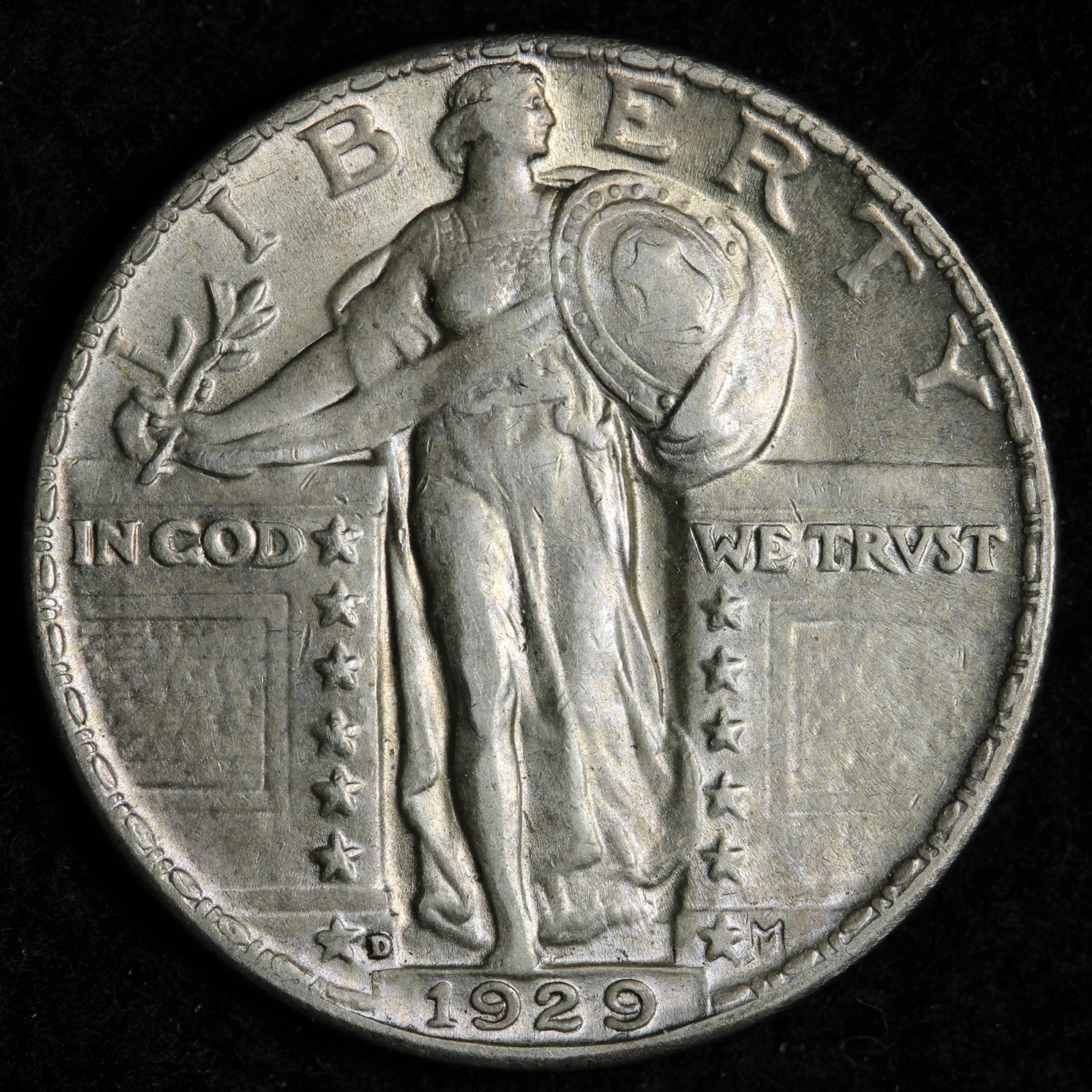 1929-D Standing Liberty Silver Quarter BU *UNCIRCULATED* MS E306 AXCHM